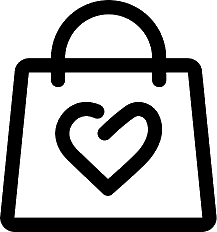 Shopping bag with heart GIF